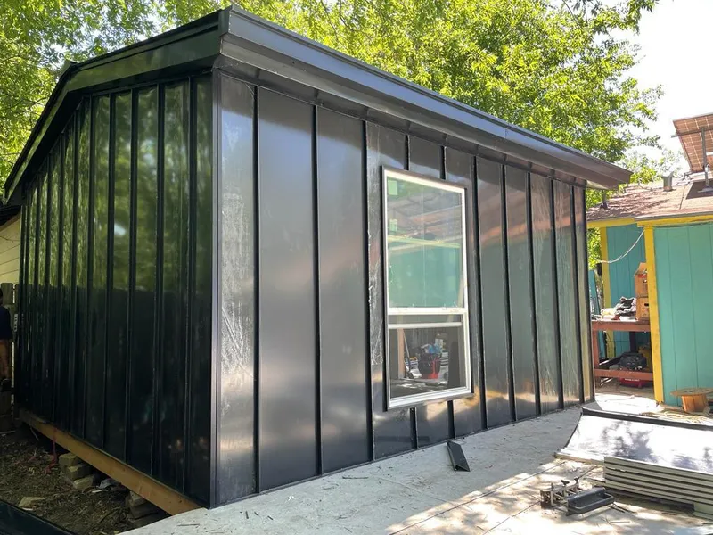 Black standing seam metal wall panels for Metal Roof Installation in Fort Mohave